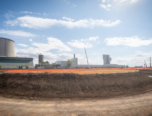 Zajlik a hűtőtorony alapozása a Mátra CCGT projekt visontai építkezésén